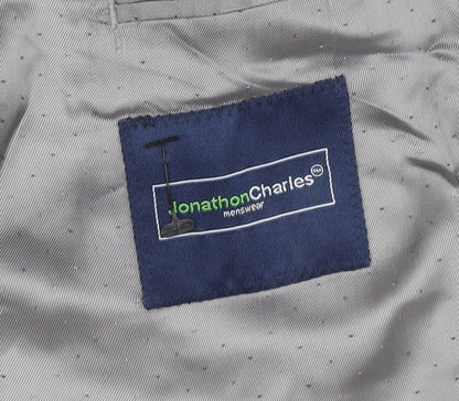 Jonathon Charles Men's Grey Wool Suit Jacket 48L