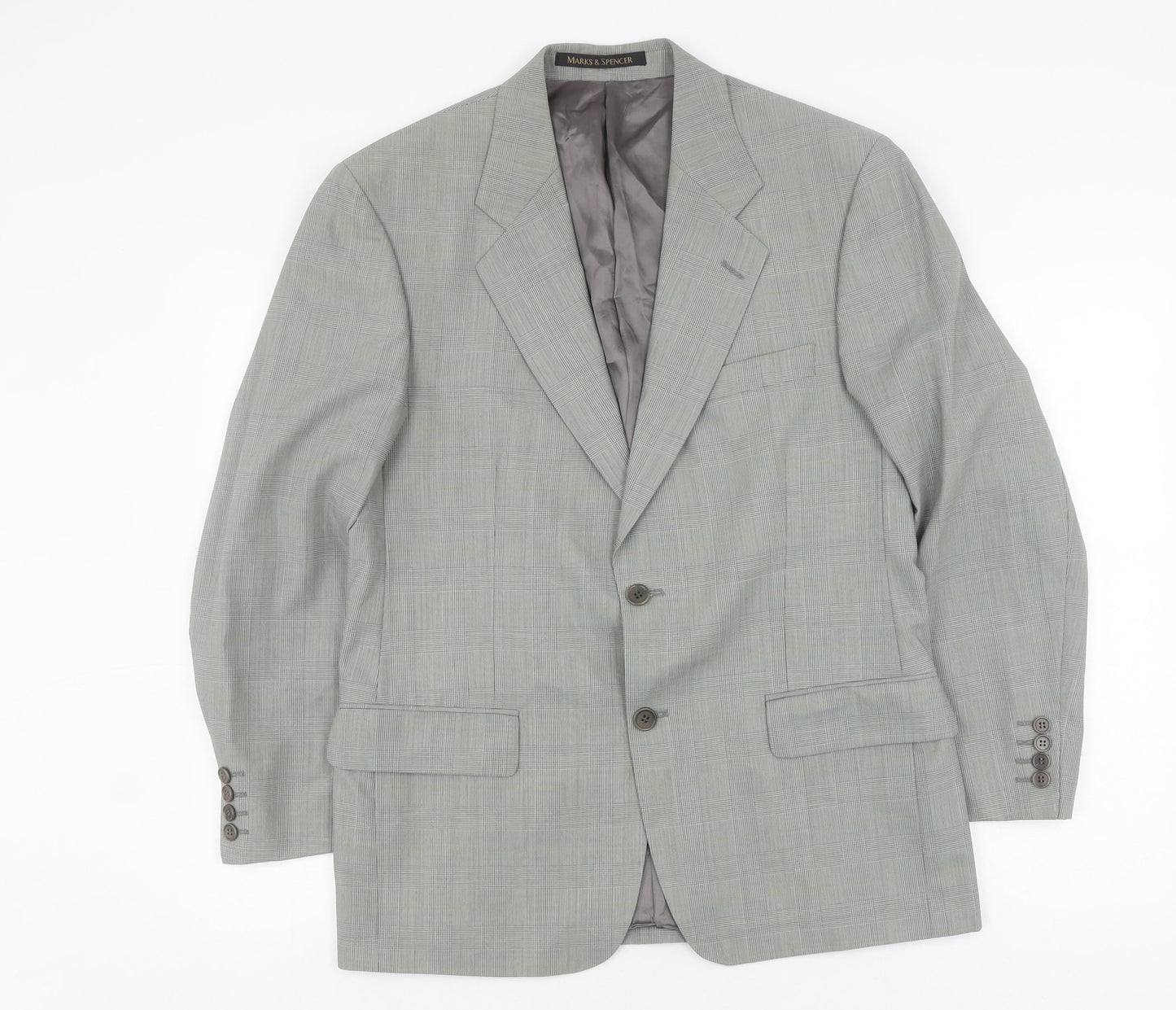 Mens UK Size 38 Marks and Spencer Regular Green Suit Jacket