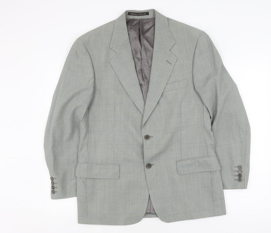 Mens UK Size 38 Marks and Spencer Regular Green Suit Jacket