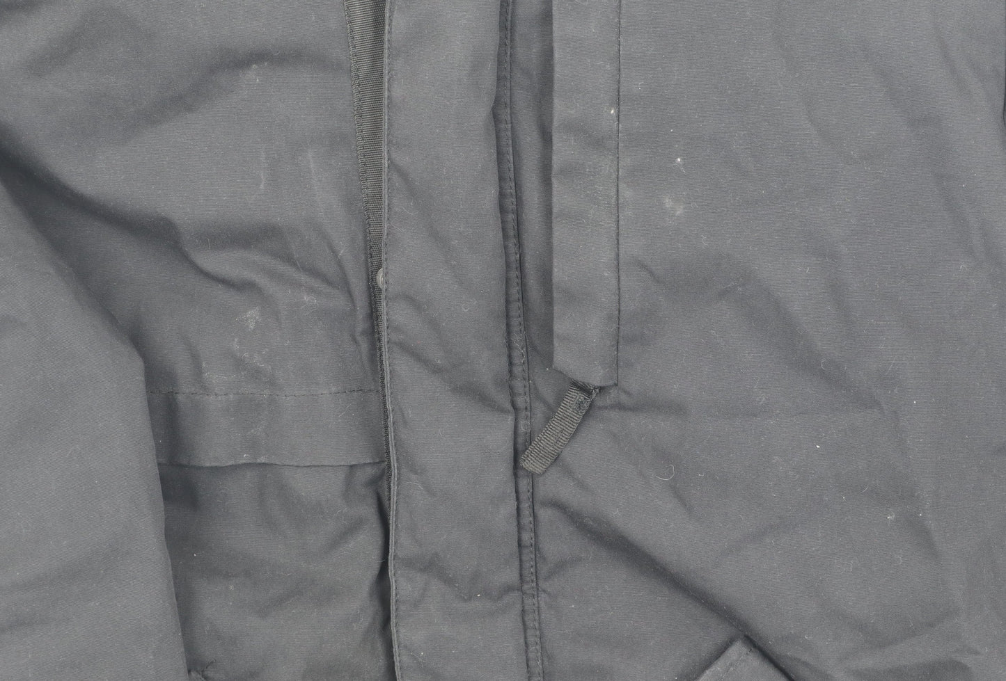 Mens UK Size L Pull & Bear Black Anorak Coat
