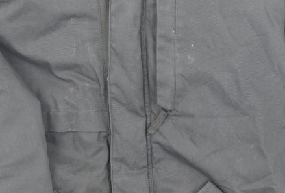 Mens UK Size L Pull & Bear Black Anorak Coat