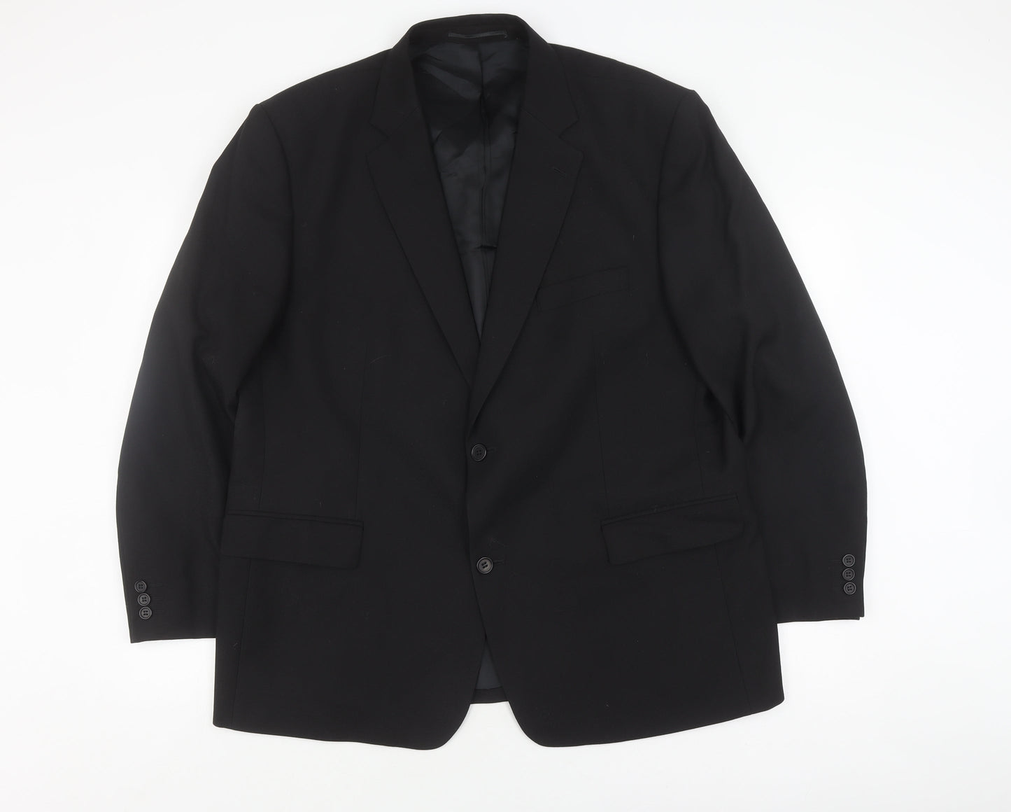 Mens UK Size 48 Hugo James Regular Black Suit Jacket