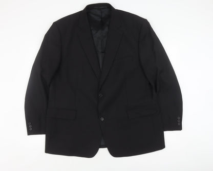 Mens UK Size 48 Hugo James Regular Black Suit Jacket