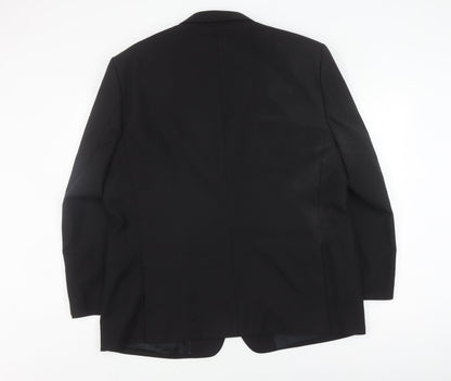 Mens UK Size 48 Hugo James Regular Black Suit Jacket