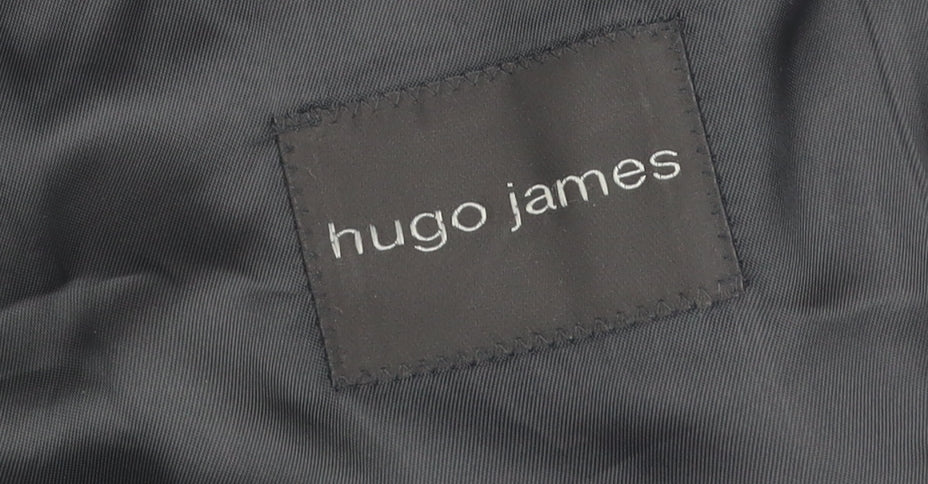 Mens UK Size 48 Hugo James Regular Black Suit Jacket