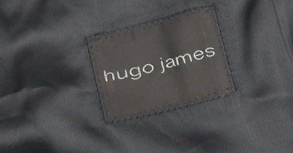 Mens UK Size 48 Hugo James Regular Black Suit Jacket