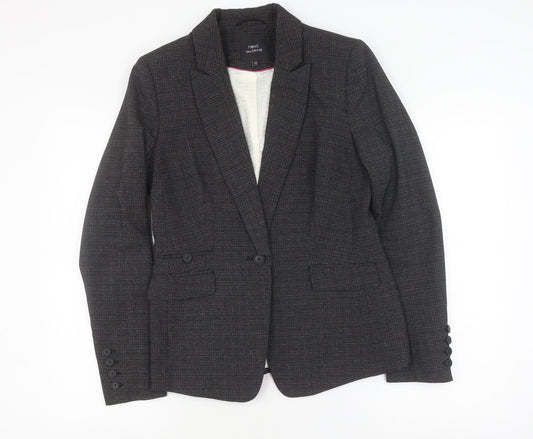 Next Women Grey Suit Jacket Size 12 Blazer Business