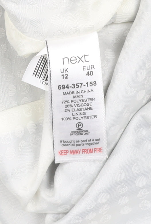 Next Women Grey Suit Jacket Size 12 Blazer Business