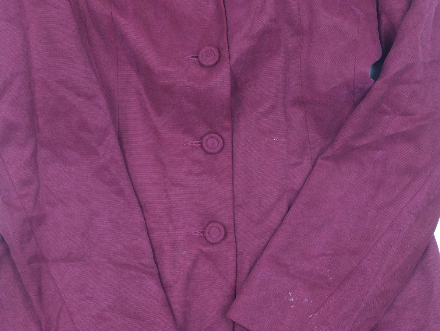 Monsoon Women's Red Blazer Size 10 Viscose Cupro Jacket