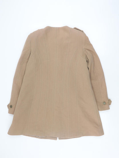 Carina Duek Women's Beige Mid-Length Wool Coat