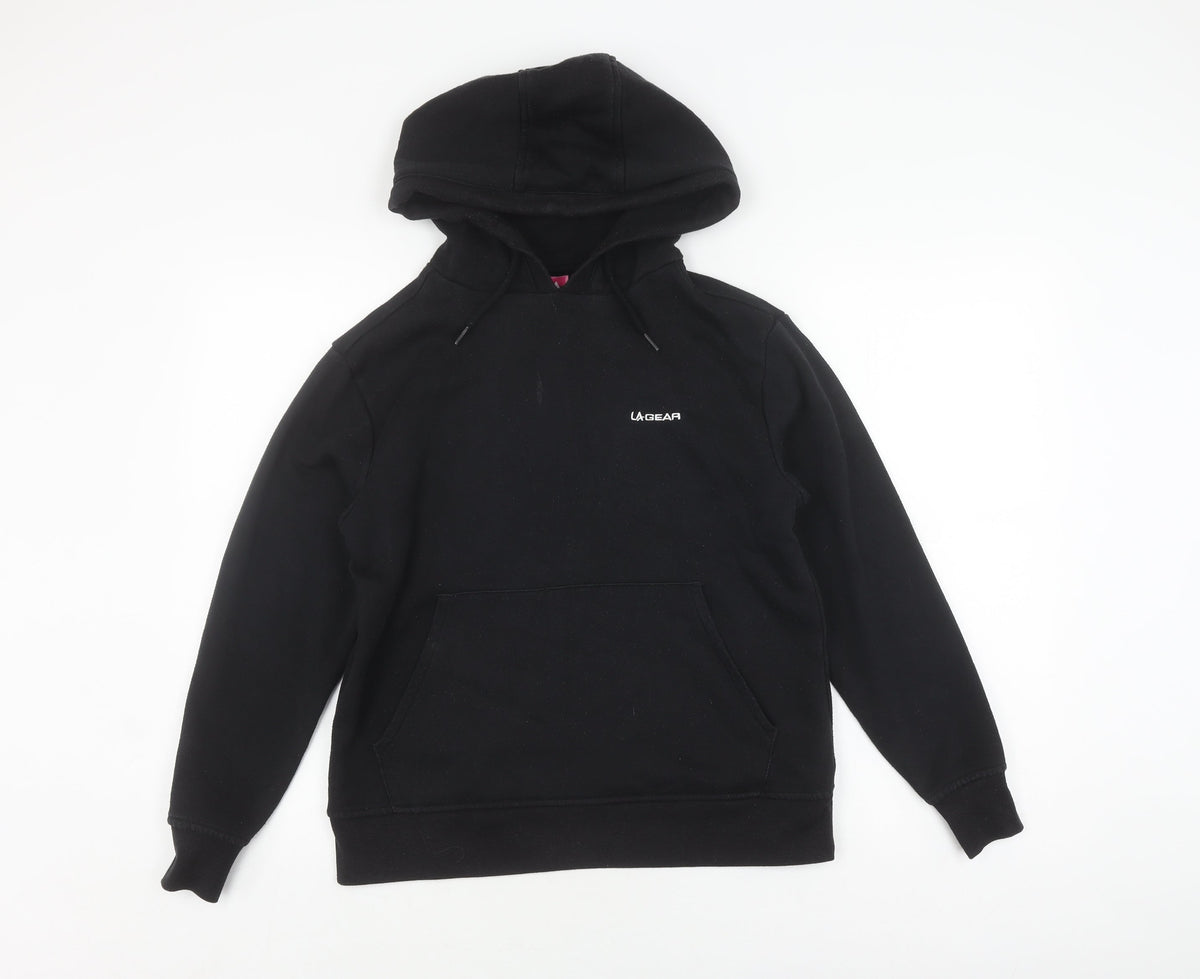 Womens UK Size 8 LA Gear Black Pullover Hoodie