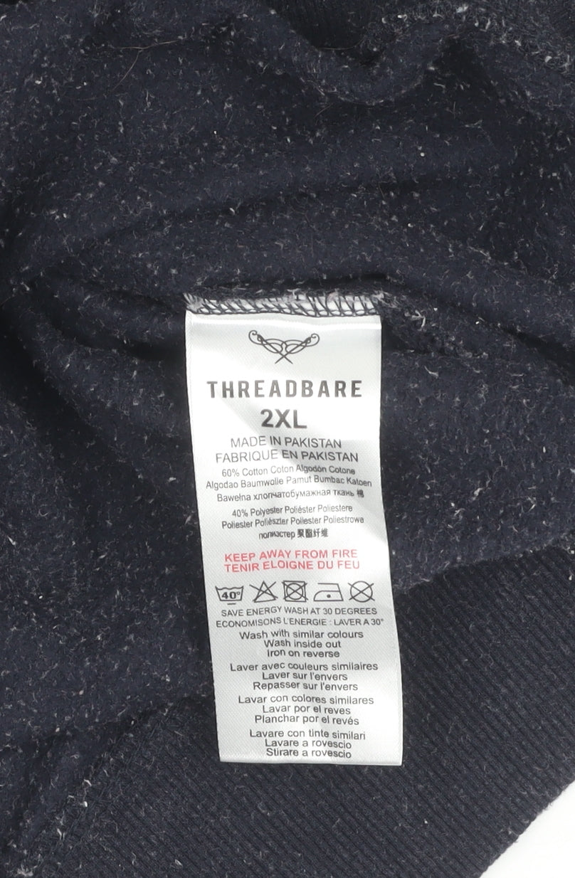 Threadbare Men’s Multicoloured 2XL Pullover Sweatshirt