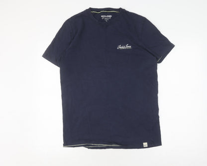 Mens UK Size L JACK & JONES Blue  T-Shirt