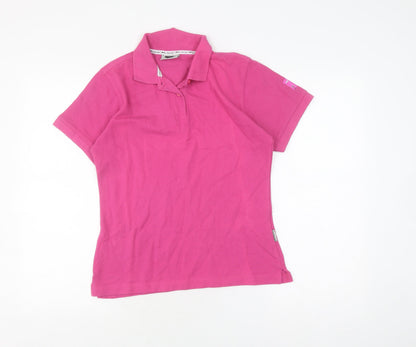 Womens UK Size S Slazenger Pink Basic Polo