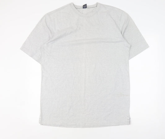 Lands' End Grey Crew Neck T-Shirt, Men's Large, Big & Tall