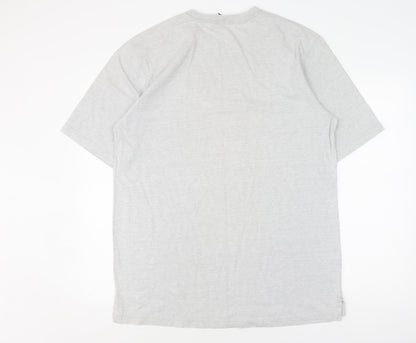 Lands' End Grey Crew Neck T-Shirt, Men's Large, Big & Tall