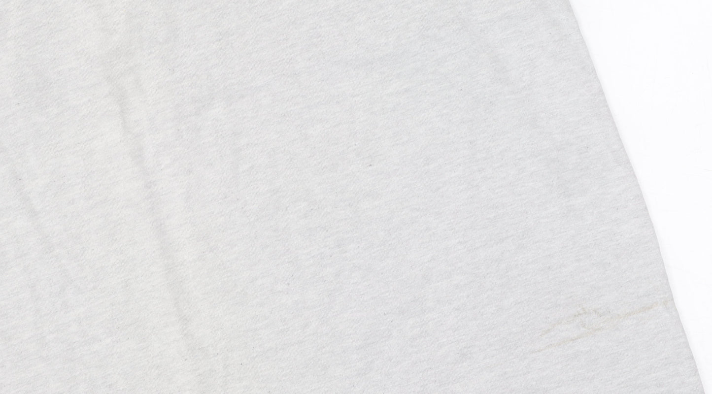 Lands' End Grey Crew Neck T-Shirt, Men's Large, Big & Tall