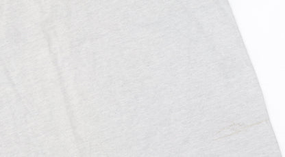 Lands' End Grey Crew Neck T-Shirt, Men's Large, Big & Tall