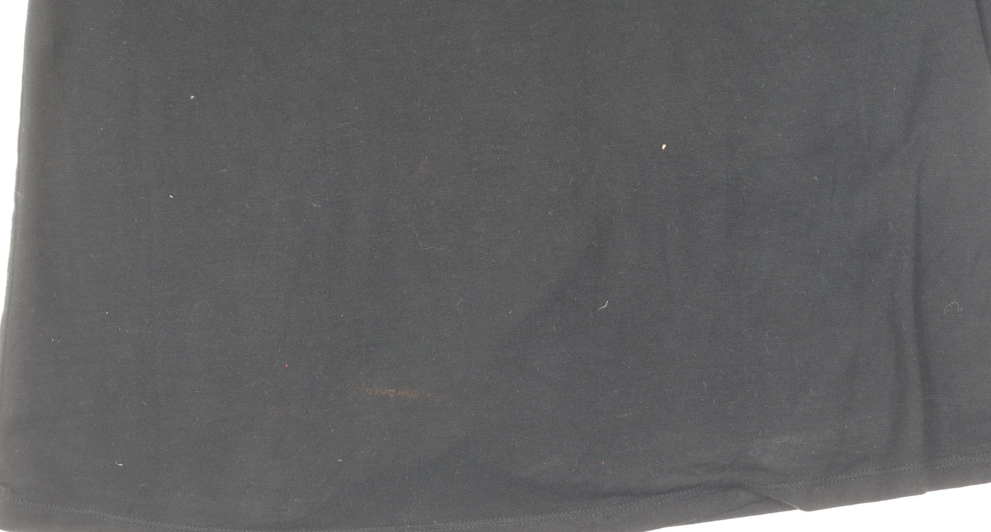 Boden Black 3/4 Sleeve V-Neck Women's Top Size 14