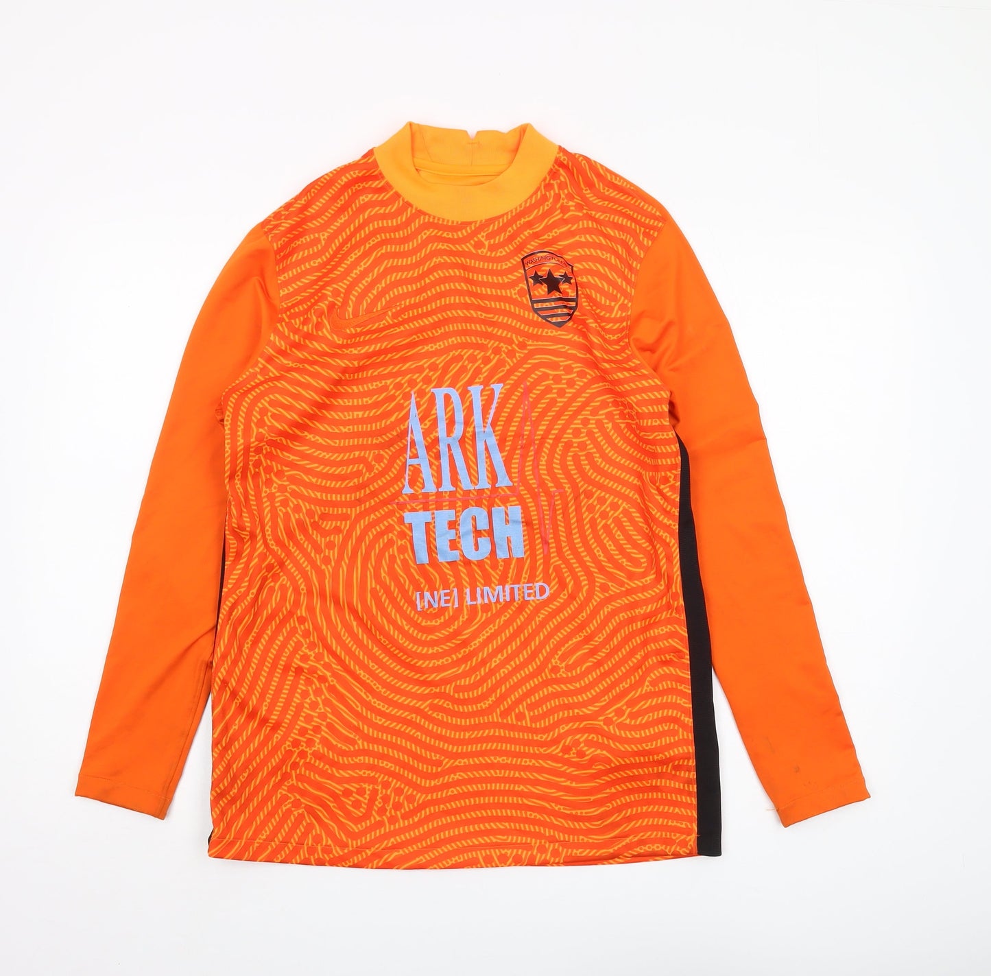 Nike Men's Orange Dri-FIT Jersey, M, Athletic Sportswear