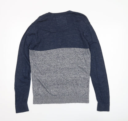 Hollister Men's Blue Pullover Jumper, Size S