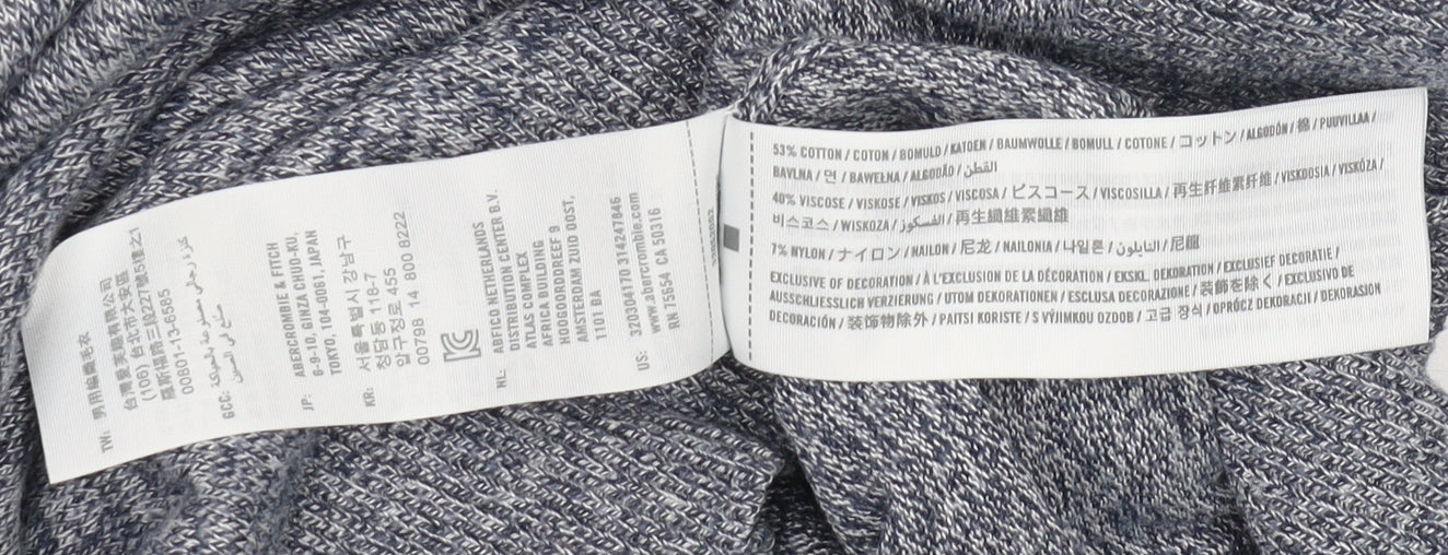 Hollister Men's Blue Pullover Jumper, Size S