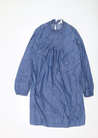 Per Una Women's Blue Chambray Shift Dress, Size 6