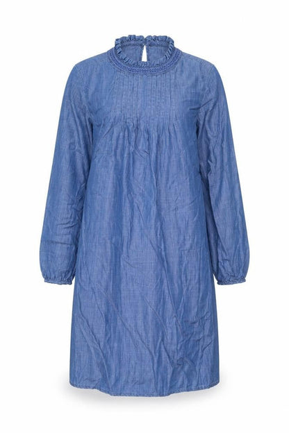 Per Una Women's Blue Chambray Shift Dress, Size 6