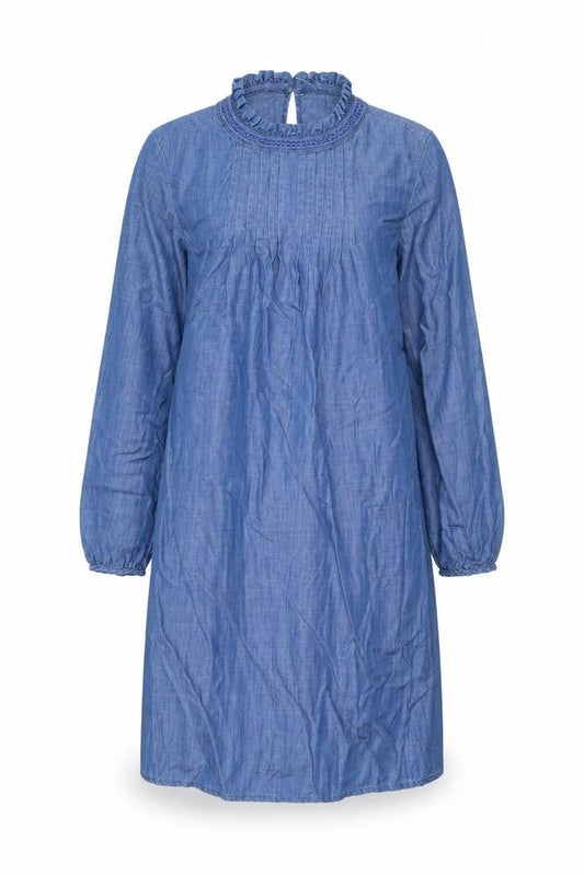Per Una Women's Blue Chambray Shift Dress, Size 6