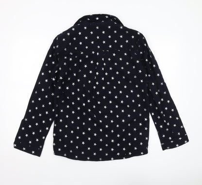 Hush Women's Black Star Pyjama Top XS Long Sleeve