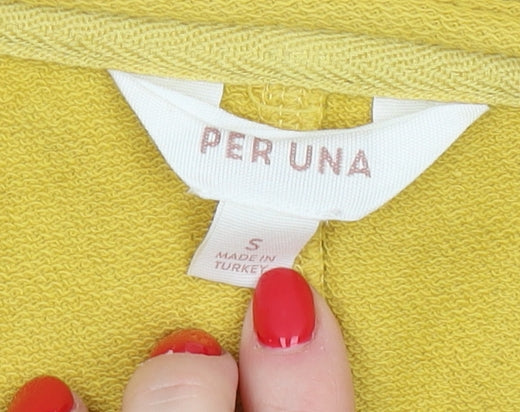 Womens UK Size S Marks and Spencer Yellow  T-Shirt