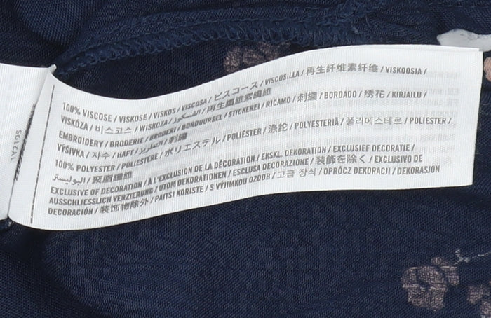 Abercrombie & Fitch Women's Blue Floral Camisole S