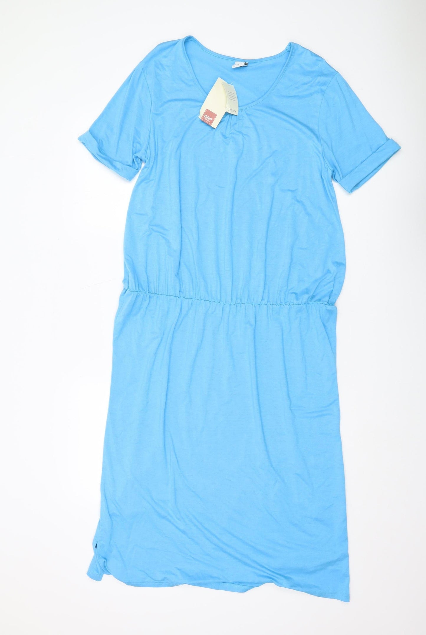 Cotton Traders Women's Blue Knee Length Dress Size 14