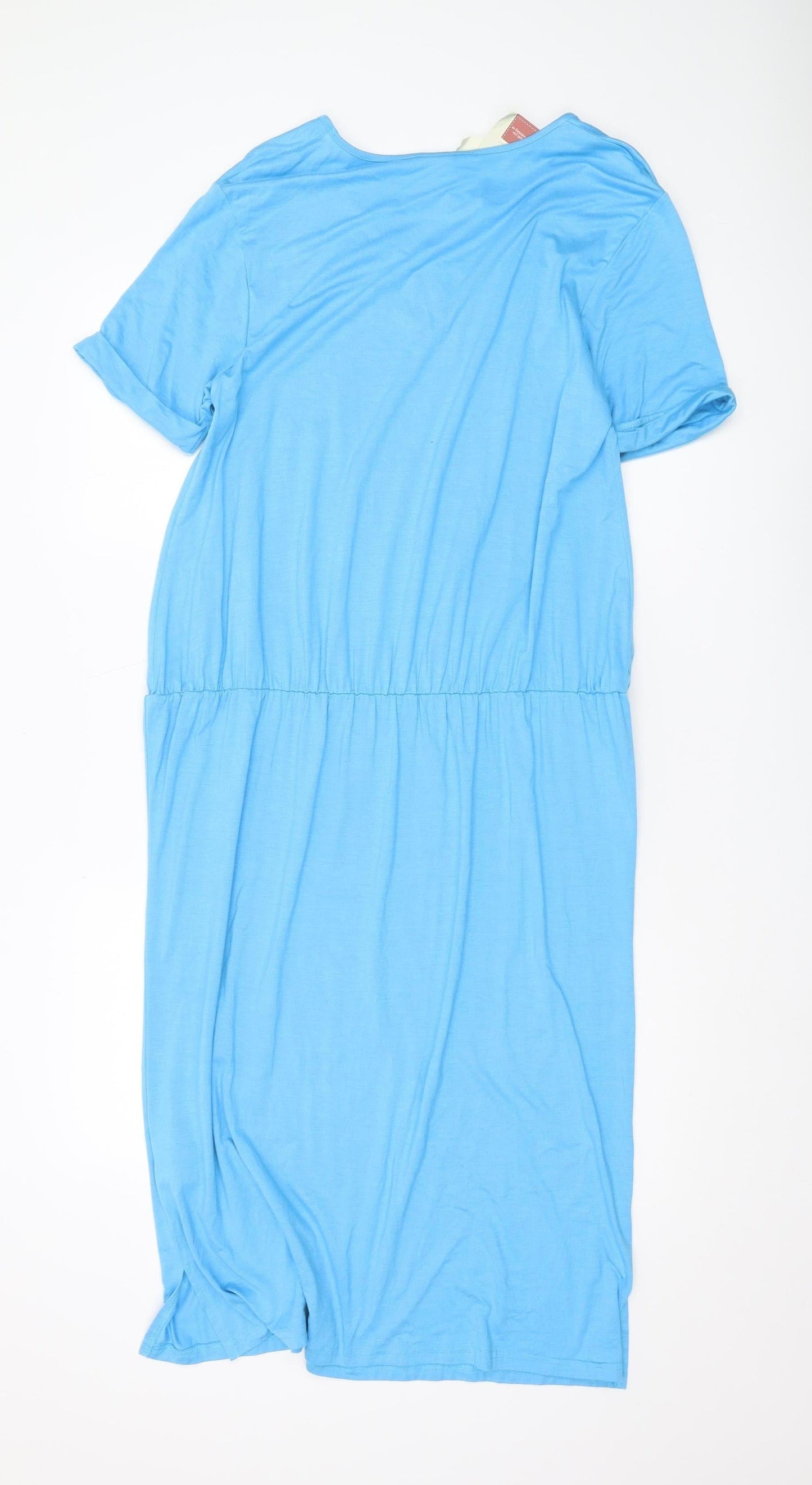 Cotton Traders Women's Blue Knee Length Dress Size 14