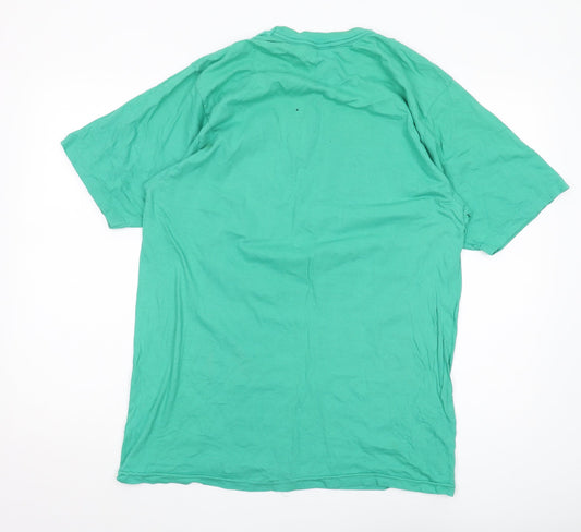 Puma Men's Green Logo T-Shirt L