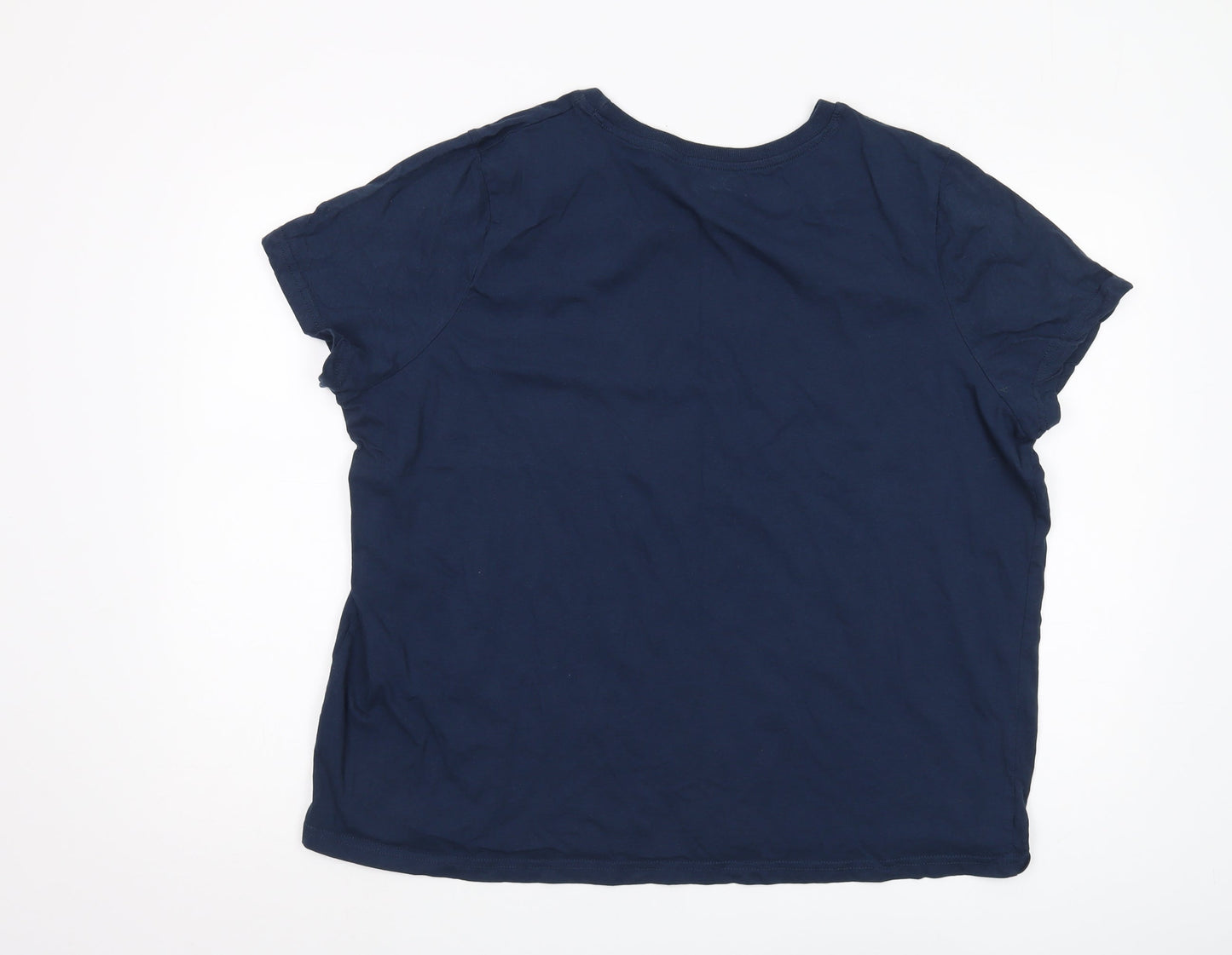 Womens UK Size 2XL Disney Blue  T-Shirt