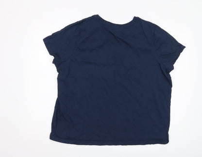 Womens UK Size 2XL Disney Blue  T-Shirt