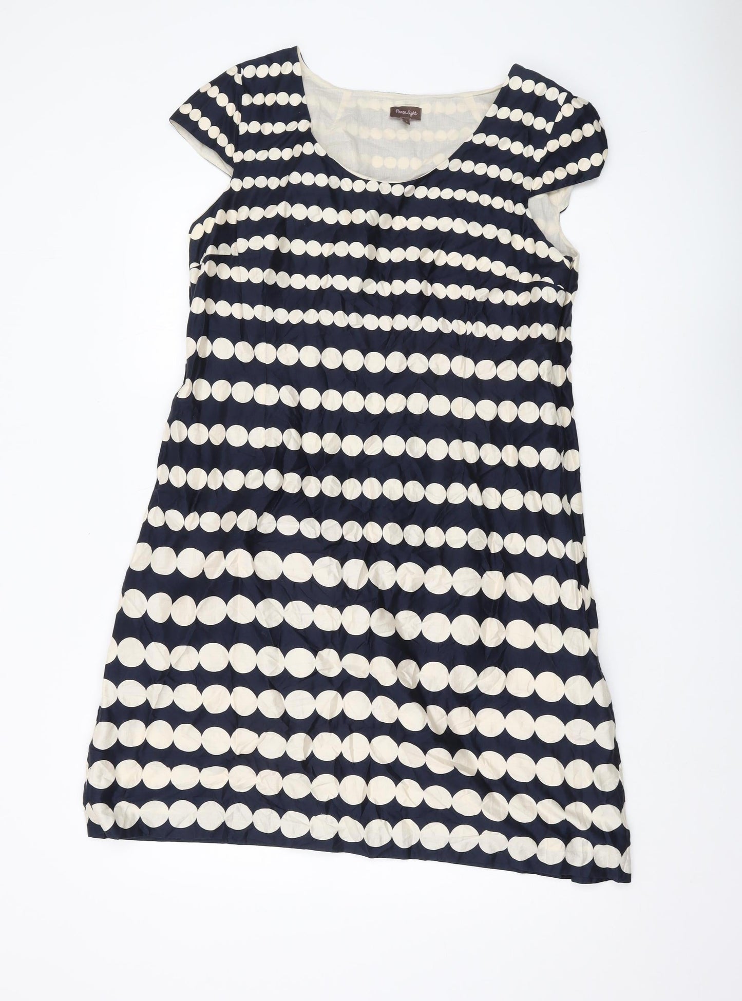 Phase Eight Women's Multicoloured Polka Dot Shift Dress Size 18