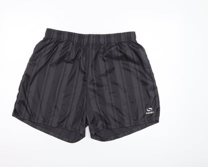 Sondico Men’s Black 2XL Athletic Shorts, Elastic Waist