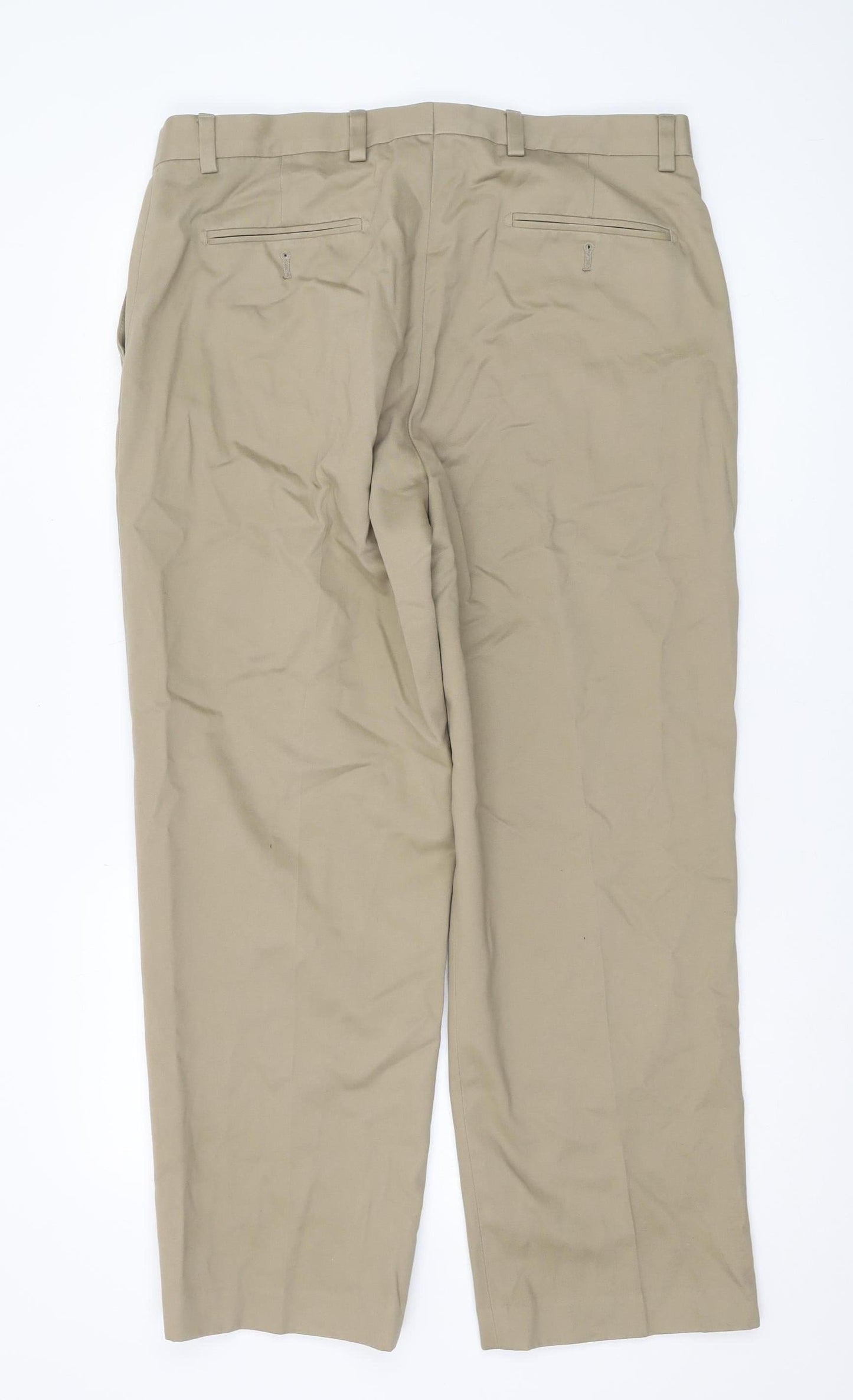 Kirkland Signature Men's Beige Chino Trousers, Size 36