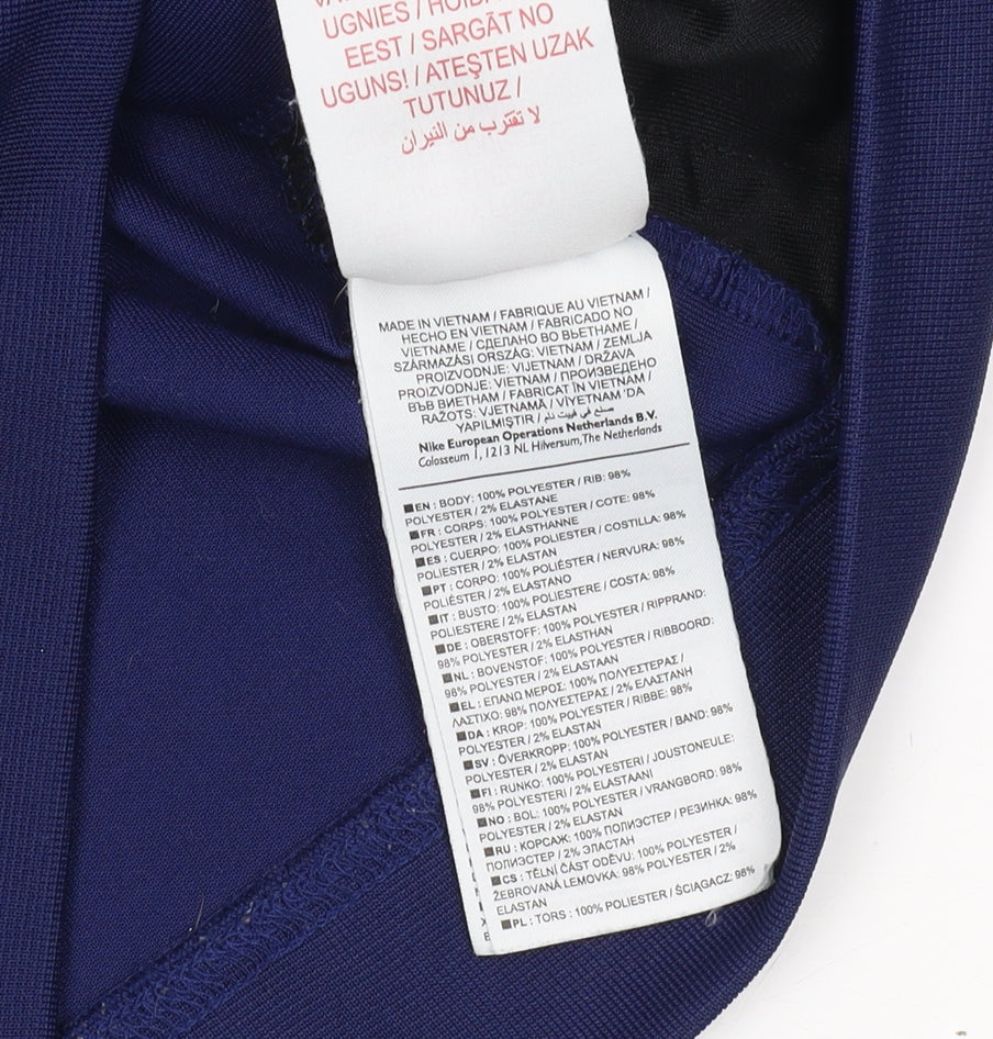 Nike Boys Blue Track Jacket XS - Lightweight Activewear