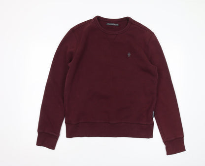 Mens UK Size M French Connection Red Pullover Sweatshirt