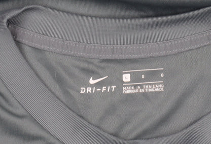 Nike Men's Grey Football T-Shirt L - Breathable & Lightweight