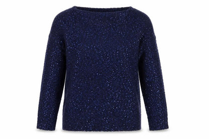 Vero Moda Women's Blue Sequin Pullover Jumper M