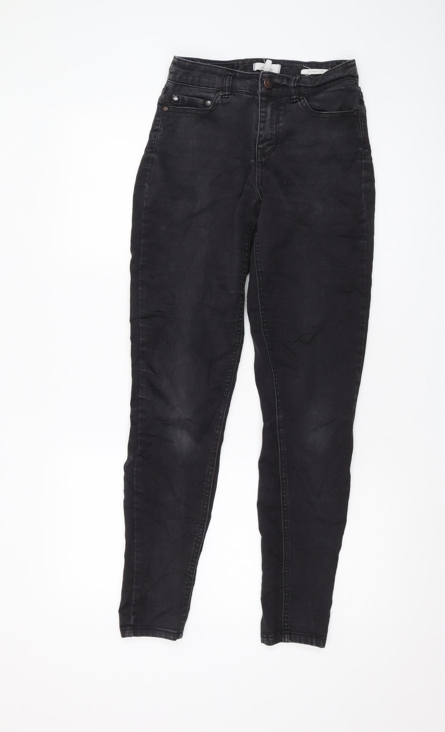 Womens UK Size 8 Joules Regular Fit Skinny Black Jeans