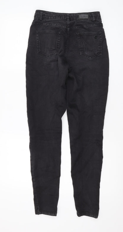 Womens UK Size 8 Joules Regular Fit Skinny Black Jeans