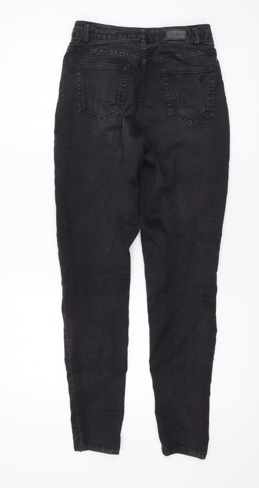 Womens UK Size 8 Joules Regular Fit Skinny Black Jeans