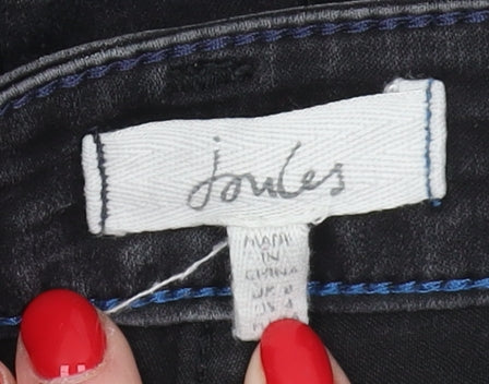 Womens UK Size 8 Joules Regular Fit Skinny Black Jeans