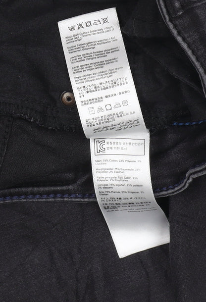 Womens UK Size 8 Joules Regular Fit Skinny Black Jeans