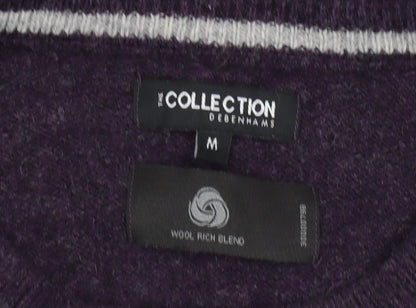 Debenhams Men's Purple Pullover Jumper Size M